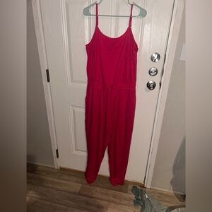 Off air by Giuliana bright pink jumpsuit
